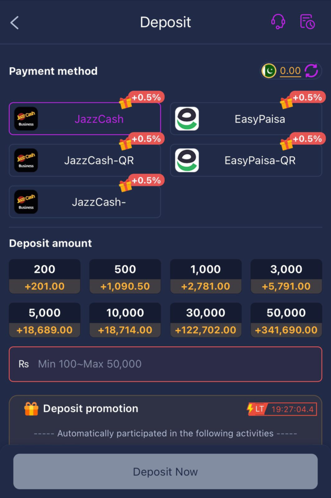 S98 Game Deposite